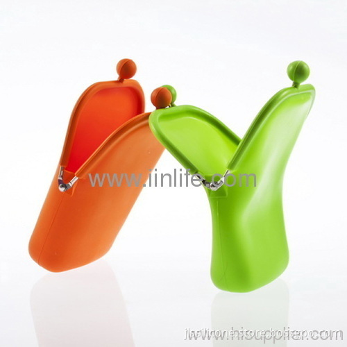 New Cute Korea Portable Colorful Silicon Rubber Purse/wallet/bag/cell Phone Case